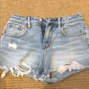 Pacsun high rise jean shorts